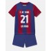 Cheap Barcelona Frenkie de Jong #21 Home Football Kit Children 2023-24 Short Sleeve (+ pants)